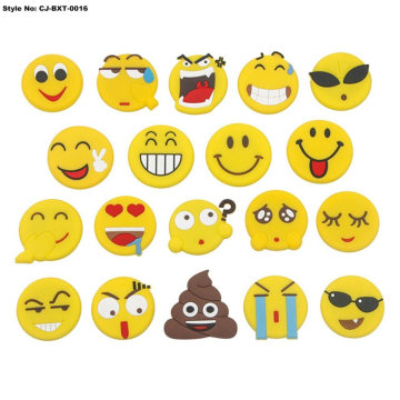 Hot Sale Smile Face PVC Round Dome Fridge Magnet Set